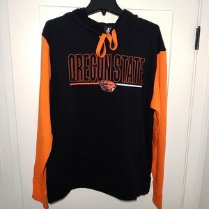 LogoAthletic Men's Large Oregon State Beavers Black Orange Hoodie T6360 New Tags
